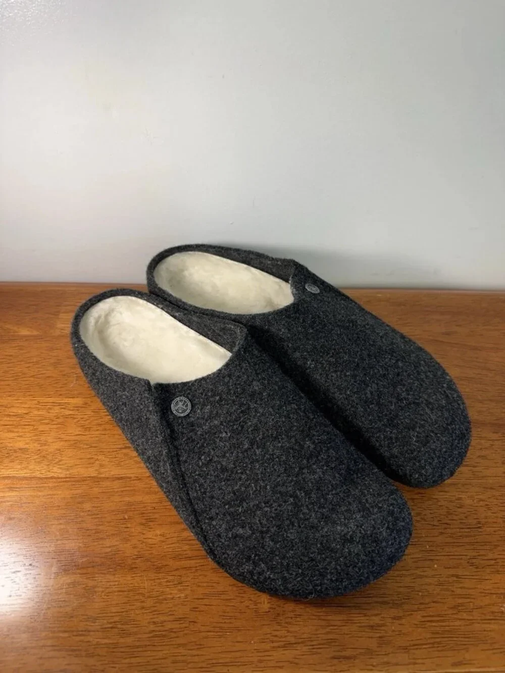 Birkenstock Zermatt Shearling Wool Felt Clogs Anthracite EU 46 Men 13